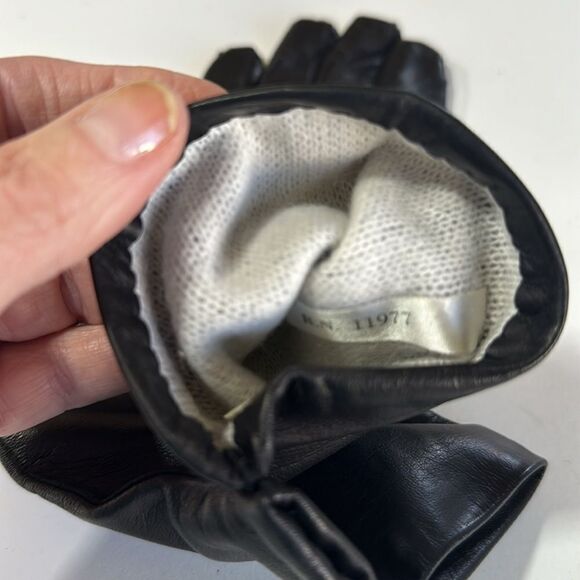 PLYMOUTH Women's Leather Evening Driving Gloves Brown Size 7 - Picture 7 of 9